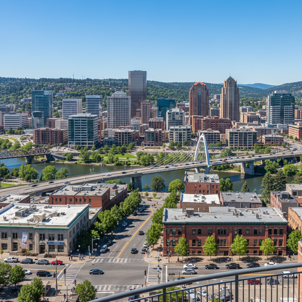 Spokane, Washington cityscape